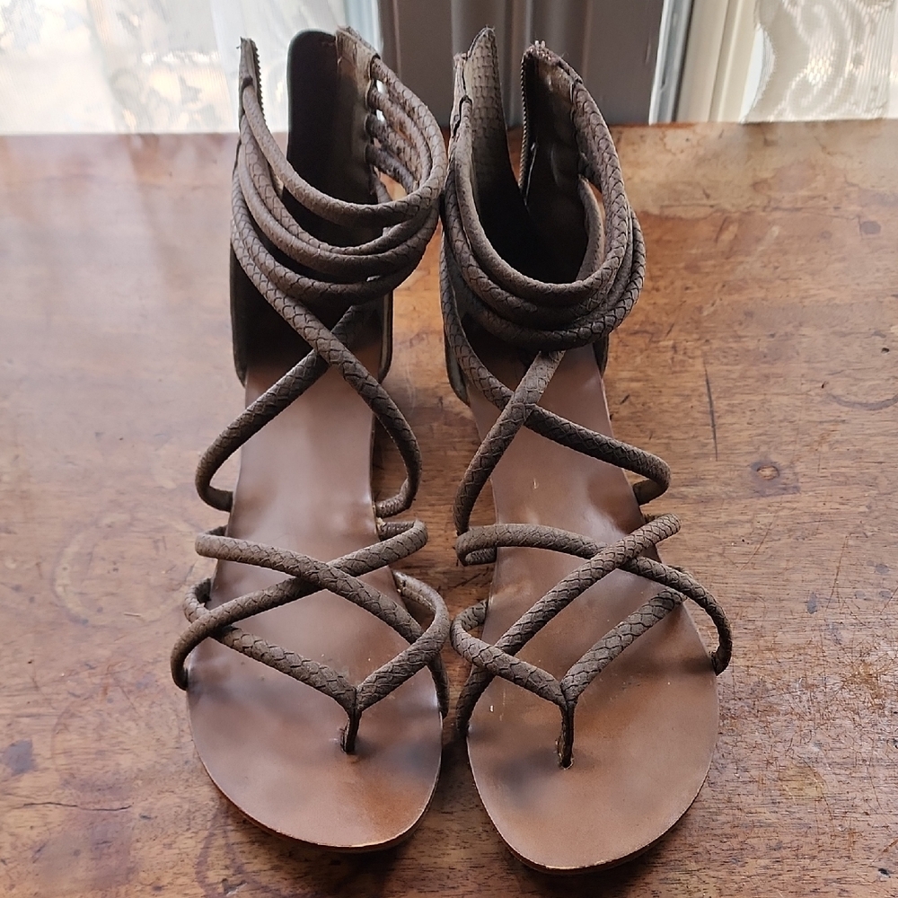 Brown Strappy Sandals